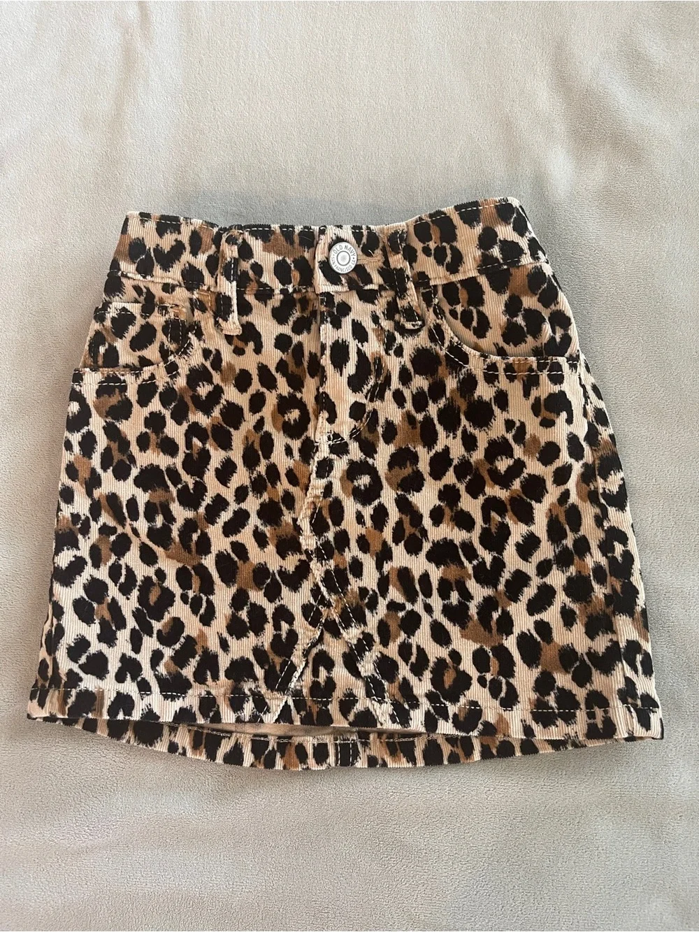 Old Navy Leopard Print Mini Skirt - Tan & Black